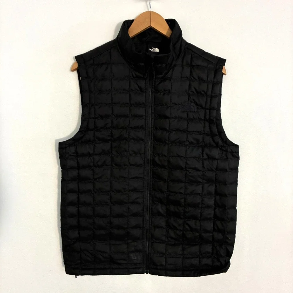 North Face Thermoball Eco Vest Men's Size M Black Quilted Outdoor Gorpcore Hike